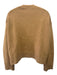 Celine Size M Tan Brown Cashmere Rib Knit High Low Sweater Tan Brown / M