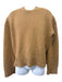 Celine Size M Tan Brown Cashmere Rib Knit High Low Sweater Tan Brown / M