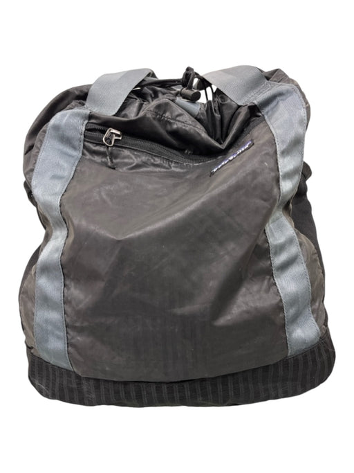 Patagonia Black & Gray Nylon Ruched Backpack Zip closure Bag Black & Gray / M