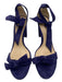 Alexandre Birman Shoe Size 40 Navy Suede open toe Botanical Ankle Tie Pumps Navy / 40