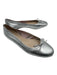 Burberry Shoe Size 36.5 Silver Leather Bow Ballet Flats Silver / 36.5