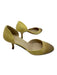 Prada Shoe Size 36.5 Yellow & Brown Leather round toe Kitten Heel Ombre Pumps Yellow & Brown / 36.5