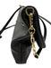 Tory Burch Black Pebble Leather Gold hardware Logo Crossbody Bag Black / M