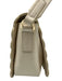 Tory Burch White & Beige Leather Laser Cut Gold Hardware Magnetic Flap Bag White & Beige / S