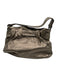 Kooba Gold & Gunmetal Leather Metallic Bow Detail Magnetic Close hand bag Bag Gold & Gunmetal / S