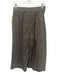 Lilla P Size S Brown & Black Cotton Button Front Elastic Waist Midi Skirt Brown & Black / S