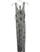 Parker Size S White & Black Silk All Over Print Sleeveless Dress White & Black / S