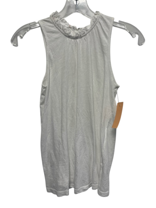 Sundry Size 0 White Pima Cotton Sleeveless Top White / 0