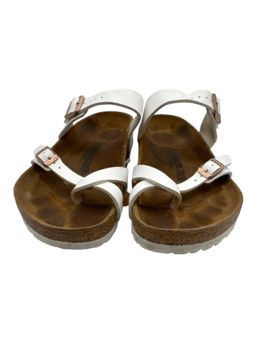 Birkenstock Shoe Size 11 White Leather Toe Strap Sandals White / 11