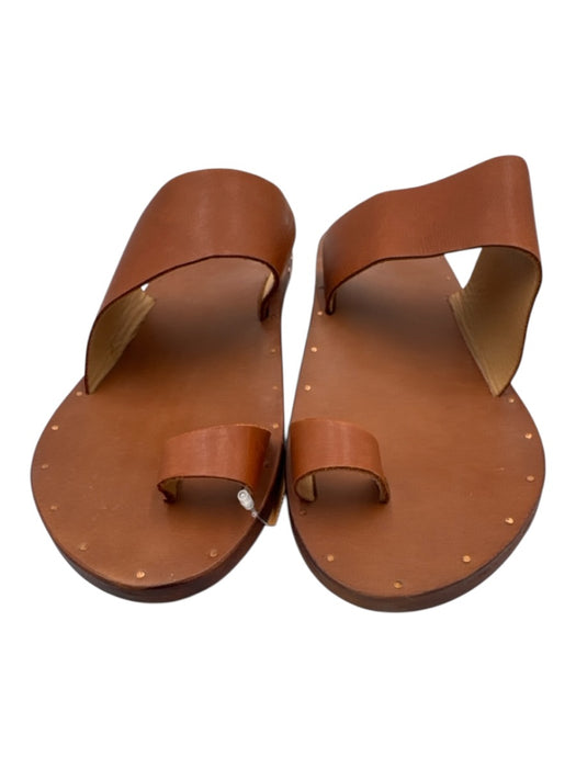 Beek Shoe Size 11 Tan Leather Toe Strap Box Incl. Sandals Tan / 11