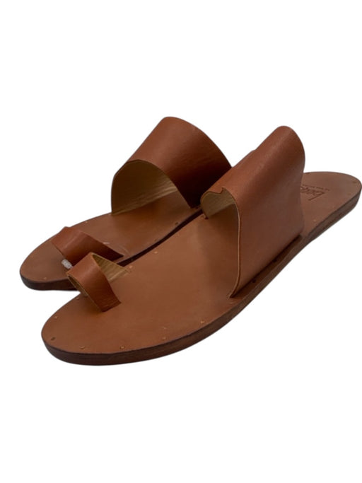 Beek Shoe Size 11 Tan Leather Toe Strap Box Incl. Sandals Tan / 11