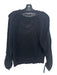 All Saints Size S Black cotton & polyamide Mesh Long Sleeve Boat Neck Top Black / S