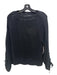 All Saints Size S Black cotton & polyamide Mesh Long Sleeve Boat Neck Top Black / S