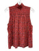 Joie Size S Red & Pink Missing Fabric Tag Sleeveless Rouched Bodice Top Red & Pink / S