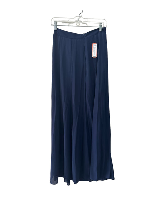 Show Me Your Mumu Size Medium Navy Blue Polyester Side Zip seam detail Skirt Navy Blue / Medium