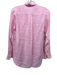 J. McLaughlin Size XS Pink & White Linen Long Sleeve Striped 1/4 Button Top Pink & White / XS
