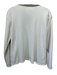 Frank & Eileen Size S Cream Cotton Long Sleeve Collar Split V neck Sweater Cream / S