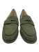 J. McLaughlin Shoe Size 8 Dark Green Leather Upper Nubuck Penny Slip On Loafers Dark Green / 8