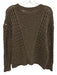 Vince Size S Dark Brown Yak & Wool Cable Knit Sweater Dark Brown / S