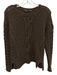 Vince Size S Dark Brown Yak & Wool Cable Knit Sweater Dark Brown / S
