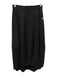 COS Size 2 Black Wool Midi Back Zip Balloon Skirt Black / 2