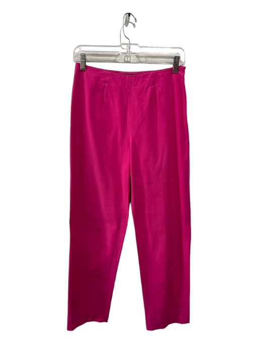 Piazza Sempione Size Small Hot pink Cotton Blend Side Zip Tapered Trouser Pants Hot pink / Small