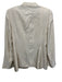 Giorgio Armani Size 44 Beige Silk Blazer Single Button Striped Jacket Beige / 44