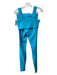 Alo Size S Bright Blue Polyester Blend High Rise Zip Front Ankle Athletic Set Bright Blue / S