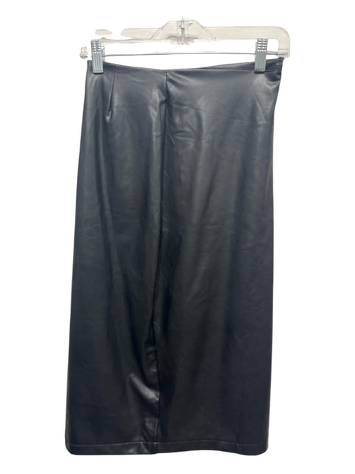 Ripley Rader Size 2 Black Side Zip Fitted Waist Midi slit Skirt Black / 2