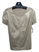 Bailey 44 Size M Beige Polyamide Round Neck Short Sleeve Paneled Top Beige / M