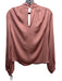 Intermix Size 4 Mauve Pink Silk Blend High Neck Cut Out Long Sleeve Top Mauve Pink / 4