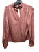 Intermix Size 4 Mauve Pink Silk Blend High Neck Cut Out Long Sleeve Top Mauve Pink / 4