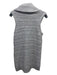 Intermix Size P Gray Wool Blend Turtleneck Cable Knit Sleeveless Dress Gray / P