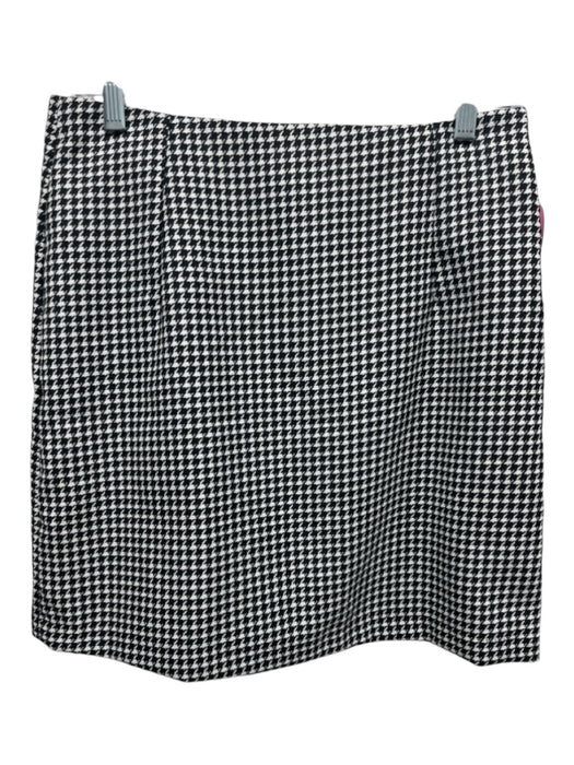 LaRoque Size 2 Black & White Houndstooth Side Zip Above knee Skirt Black & White / 2