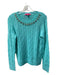 Lily Pulitzer Size Small Aqua Green Nylon Blend Cable Knit Long Sleeve Sweater Aqua Green / Small