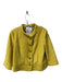 Milly Size 8 Saffron Wool Blend 3/4 Sleeve Gold Buttons Textured Cropped Jacket Saffron / 8