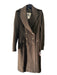 Burberry London Size 6 Olive Green Wool Blend Trench Double Breast Coat Olive Green / 6