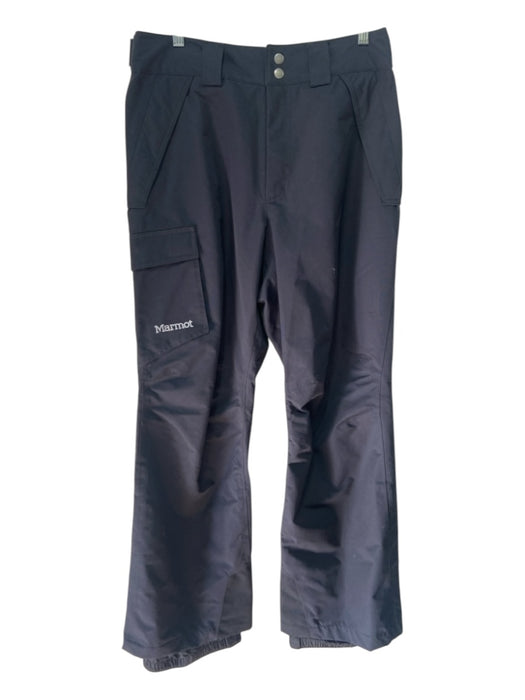 Marmot Navy Blue Nylon Mid Rise Pockets Ski Wear Navy Blue / M