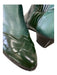 Kurt Geiger Shoe Size 37.5 Green Leather Almond Toe Stacked Heel Cap Toe Boots Green / 37.5