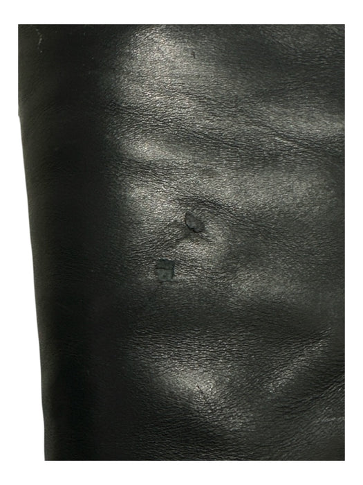 Bottega Veneta Shoe Size 39.5 Black Leather round toe Lug sole Side Zip Boots Black / 39.5