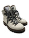 Brunello Cucinelli Shoe Size 36 cream, silver, brown Leather lace up Boots cream, silver, brown / 36