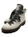 Brunello Cucinelli Shoe Size 36 cream, silver, brown Leather lace up Boots cream, silver, brown / 36
