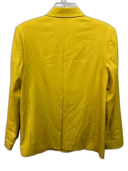 Derek Lam 10 Crosby Size 2 Mustard Yellow Tencel Blend Double Breasted Jacket Mustard Yellow / 2