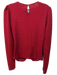 Walter Baker Size S Red Polyester Shimmer Puff Shoulder Long Sleeve Top Red / S