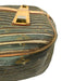 Louis Vuitton Green & Brown Leather Ribbed Brass Hardware Drawstring Satchel Bag Green & Brown / L