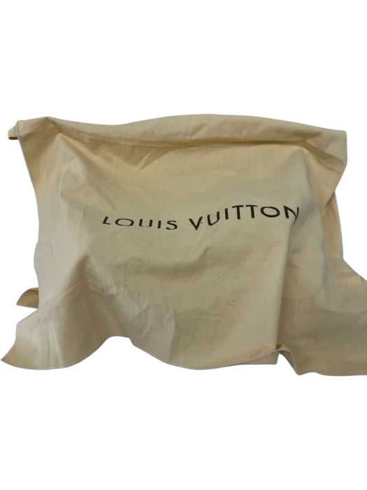 Louis Vuitton Green & Brown Leather Ribbed Brass Hardware Drawstring Satchel Bag Green & Brown / L