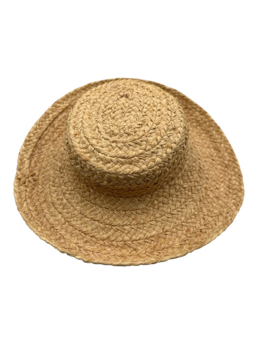 Helen Kaminski Beige Straw Raffia Braided Hat Beige / One Size