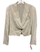 Brunello Cucinelli Size 46 Cream White Viscose & Linen Blazer Jacket Cream White / 46