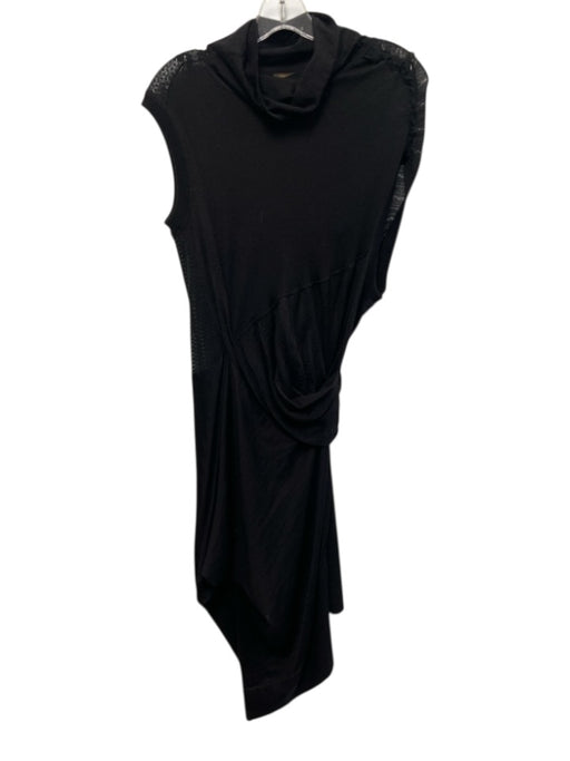 Louis Vuitton Size L Black Sleeveless Knit Mock Neck Knee length Dress Black / L
