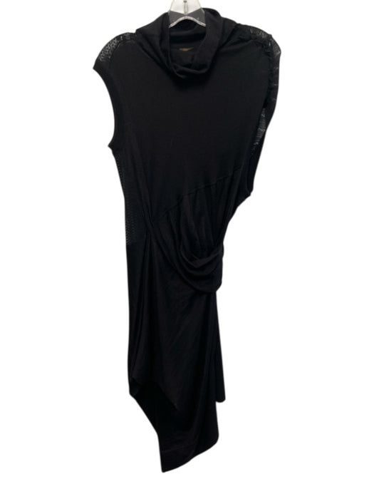 Louis Vuitton Size L Black Sleeveless Knit Mock Neck Knee length Dress Black / L